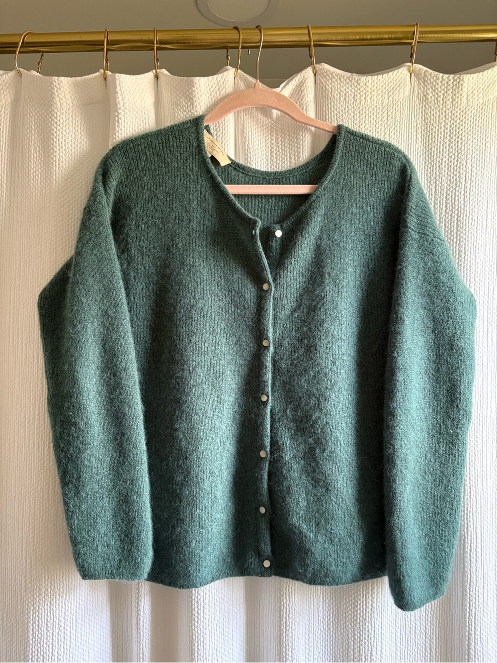 Sézane Gaspard cardigan in sage - Picture 3 of 8